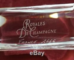 Beautiful Crystal Trumpet Royales De Champagne Art Piece Mint Box France Music