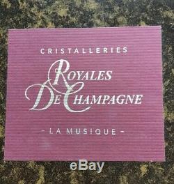 Beautiful Crystal Trumpet Royales De Champagne Art Piece Mint Box France Music