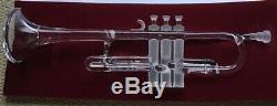 Beautiful Crystal Trumpet Royales De Champagne Art Piece Mint Box France Music