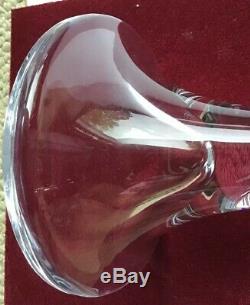 Beautiful Crystal Trumpet Royales De Champagne Art Piece Mint Box France Music