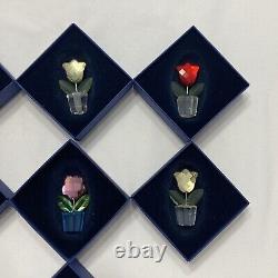 Beautiful Rare Swarovski Collection 23 Pieces Many Retired Tulip Flower