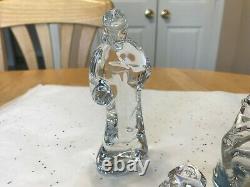 Beautiful Waterford Crystal CONTEMPORARY 3 PIECE HOLY FAMILY NATIVITY