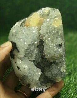 Beautiful piece of mm quartz fluorite crystal mineral specimen stone 1544
