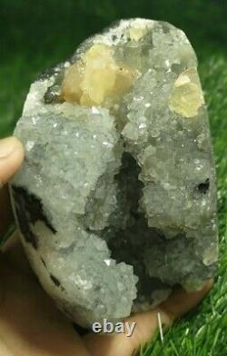 Beautiful piece of mm quartz fluorite crystal mineral specimen stone 1544