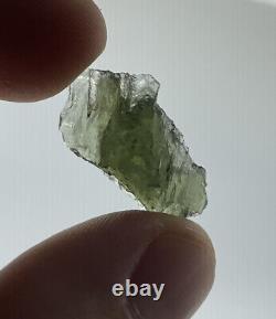 Besednice Moldavite 2.28 grams/11.4 ct Regular Grade Small Piece Crystal Tektite