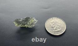 Besednice Moldavite 2.28 grams/11.4 ct Regular Grade Small Piece Crystal Tektite
