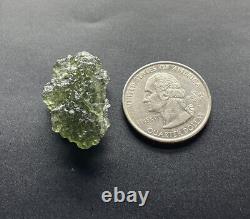 Besednice Moldavite 5.76 grams/28.8 ct Mantle Ready Piece Crystal Czech Republic