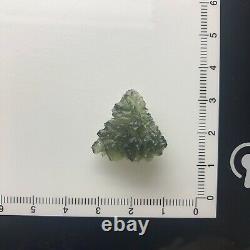 Besednice Moldavite Crystal 3.36gr/16.80ct Hedgehog Excellent Jewelry Piece