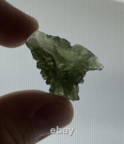 Besednice Moldavite Crystal Exactly 6 grams 30 ct High Grade Piece Unique Shape