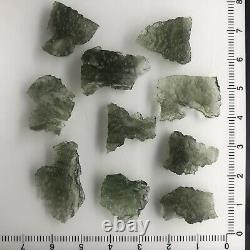 Besednice Moldavite Wholesale Lot 10 Piece Small Crystals 12.06gr/60.30ct