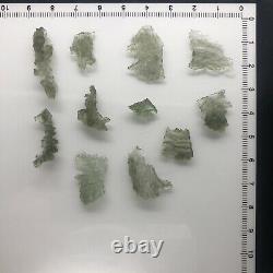 Besednice Moldavite Wholesale Lot 11 Piece Small Crystals 5.97gr/29.85ct