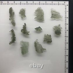 Besednice Moldavite Wholesale Lot 11 Piece Small Crystals 5.97gr/29.85ct