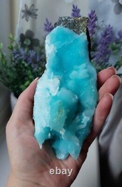 Blue ARAGONITE 386g High quality. STATEMENT PIECE! Hemimorphite AAA+++