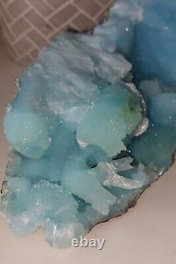 Blue ARAGONITE 386g High quality. STATEMENT PIECE! Hemimorphite AAA+++