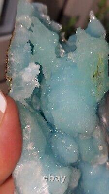 Blue ARAGONITE 386g High quality. STATEMENT PIECE! Hemimorphite AAA+++