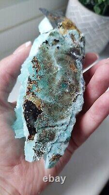 Blue ARAGONITE 386g High quality. STATEMENT PIECE! Hemimorphite AAA+++