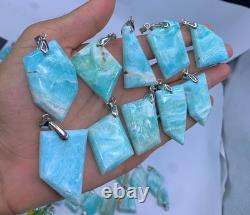 Blue Aragonite Necklace With Gilet 80 Pieces