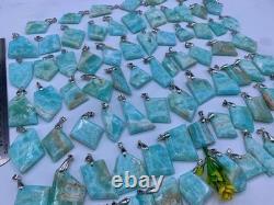 Blue Aragonite Necklace With Gilet 80 Pieces