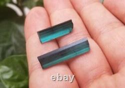 Blue Tourmaline Top Quality indicolite 2 piece for wire wrapped necklace more