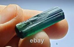 Bluish green facet grade clean indicolite tourmaline piece slightly included