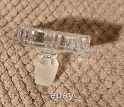Bohemia Crystal Whiskey Decanter SET w stopper 7 Piece Set with Box VINTAGE Czech