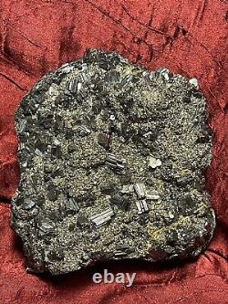 Bornite crystals in pyrite from peru. Large and rare piece