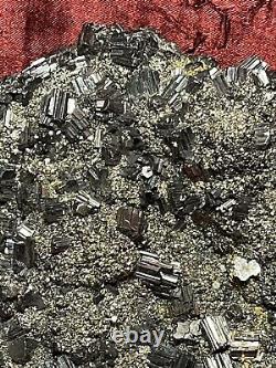 Bornite crystals in pyrite from peru. Large and rare piece