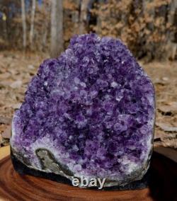Brazilian Amethyst Geode, Sparkling Purple Amethyst 13ib Display Piece