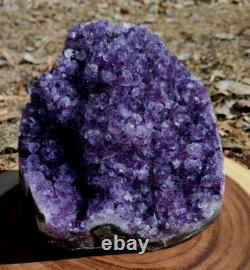 Brazilian Amethyst Geode, Sparkling Purple Amethyst 13ib Display Piece