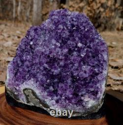 Brazilian Amethyst Geode, Sparkling Purple Amethyst 13ib Display Piece