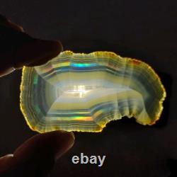 Bulk 20 Pieces Iris Rainbow Agate Slice Beautiful Indonesia Rainbow Iris Agate