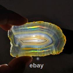 Bulk 20 Pieces Iris Rainbow Agate Slice Beautiful Indonesia Rainbow Iris Agate