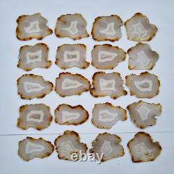 Bulk 20 Pieces Top Grade Iris Rainbow Agate Slice Indonesia Rainbow Iris Agate