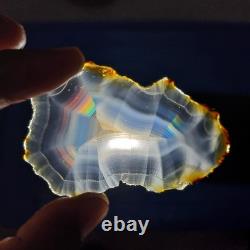Bulk 20 Pieces Top Grade Iris Rainbow Agate Slice Indonesia Rainbow Iris Agate