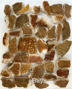 Bulk Citrine Clusters #e99 40 Pieces Lot 9.5 Lbs Best Price