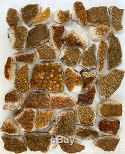 Bulk Citrine Clusters #e99 40 Pieces Lot 9.5 Lbs Best Price