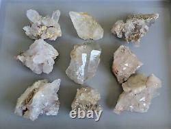 Bulk Lot (9 pieces) Himalayan Quartz Clusters Crystal Natural (2.7kg)