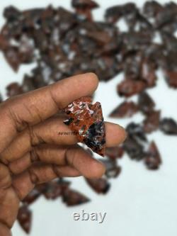 Bulk Mahogany Arrowhead 1-1.5 Natural Stone, Sharp Points Boho Jewelry Making