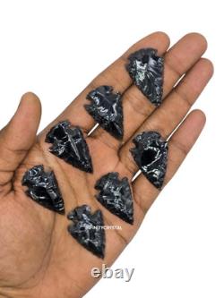 Bulk Obsidian Arrowhead 1-1.5 Natural Volcanic Stone Points Boho Jewelry Making