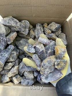 Bulk Wholesale 37 Lb 17 Kg Raw Uncleaned Boreal Chevron Amethyst Auralite