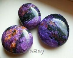 CHAROITE polished pebbles 3 pieces(265gr.)