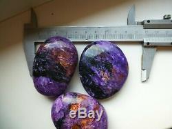 CHAROITE polished pebbles 3 pieces(265gr.)