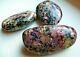 Charoite Polished Pebbles Rare Variety Grouse 3 Pieces(185gr.)