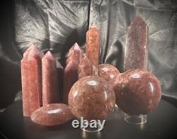 CLEARANCE 16 Piece Strawberry Quartz Bundle