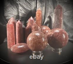 CLEARANCE 16 Piece Strawberry Quartz Bundle