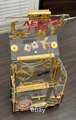 COLLECTIBLE VEGAS ACRYLIC PURSE with REAL SWAROVSKI CRYSTAL