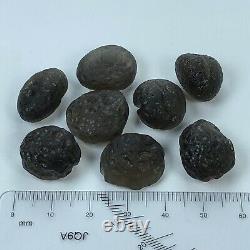 COLOMBIANITE TEKTITE HIGHEST QUALITY LOT OF 8 PIECES 24.5 gram / 0.86 oz