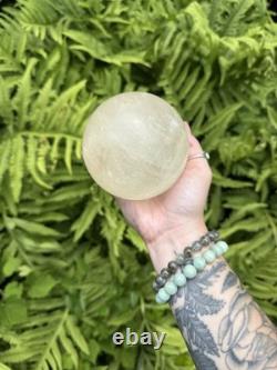 Calcite Sphere Crystal Sphere, Statement Piece