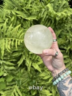 Calcite Sphere Crystal Sphere, Statement Piece