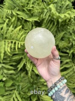 Calcite Sphere Crystal Sphere, Statement Piece